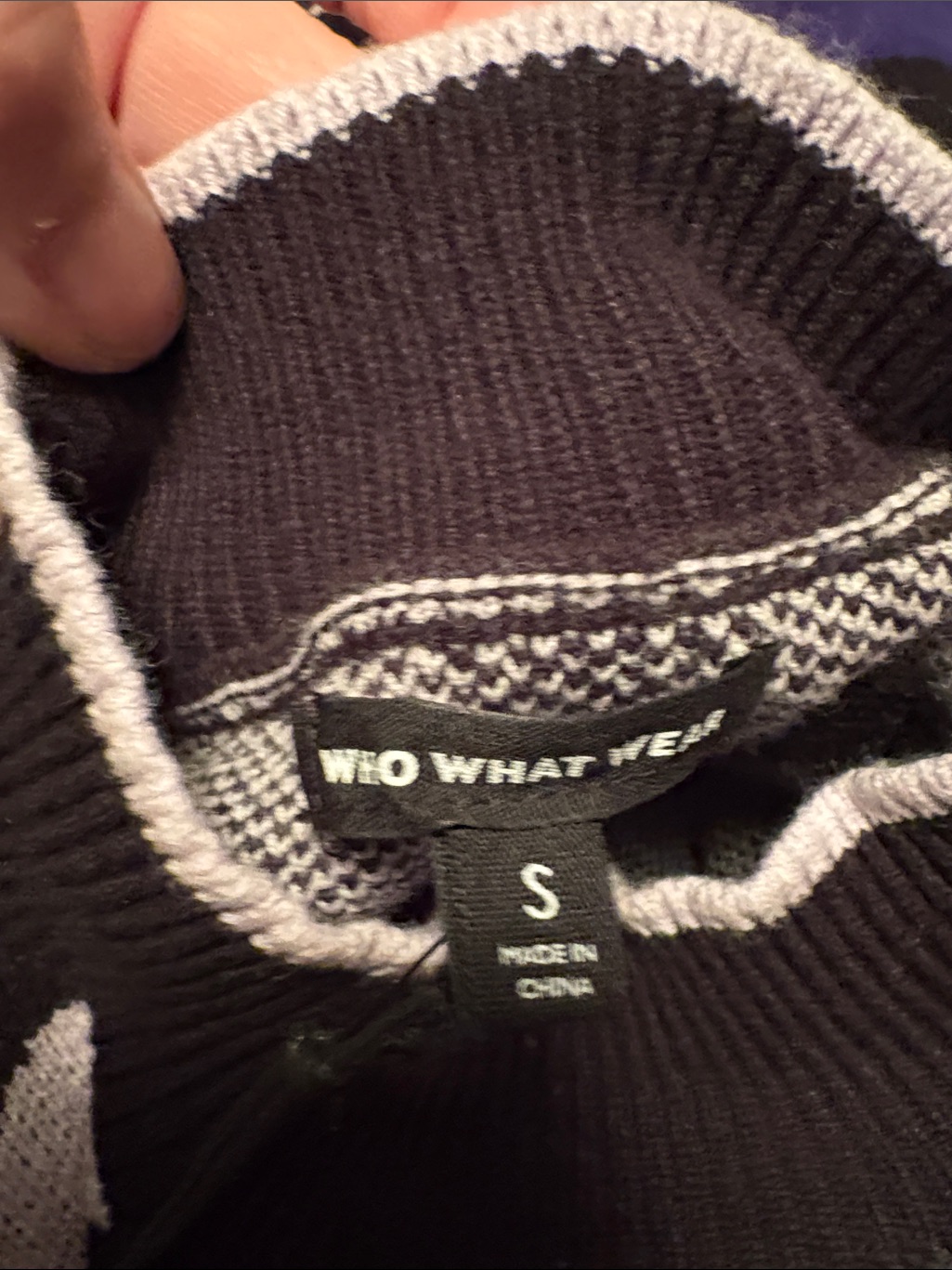 Nwt Black And Light Pink Zebra Print Women’s Sweater By Who What Wear — image 6 of 8